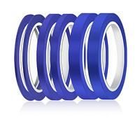 AIEX 6 Rolls Fine Line Tapes, 1/8, 1/4, 1/2 Inch Wide Fine line Masking Tape Colored Painters Tape Thin for Automotive Car School Office DIY Projects (blue)