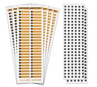 AIEX 6 x Electric Panel Labels + 2 x Round Number Stickers, Circuit Breaker Labels Fuse Box Stickers for Door Panel Electrical Box (up to 48)
