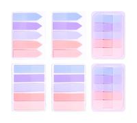 AIEX 600pcs Index Tabs Flags, Self-Adhesive Sticky Tabs Page Tabs Writable Book Markers Page Flags for Reading Index, File Folders, Book Notes - Easy to Remove (Pink Purple Color)