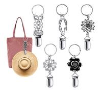 AIEX 6pcs Vintage Hat Clip, Metal Hat Clip for Travel on Bag Cap Holder for Men Women Luggage Outdoor Accessory