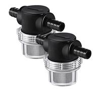 AIEX B06277 2pcs 3/8 Inch Water Pump Strainer, 50 Mesh Stainless Steel Screen RV Pump Filter Twist-on Pipe Strainer