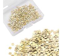 AIEX Gold-Plated Alloy Chip Solder 0.5 Gram (0.32DWT) Ultra Tiny Gold-Plated Alloy Chip Solder, Low Temp Easy Welding for DIY Jewelry Making Repair Electronic Soldering (2x2mm)
