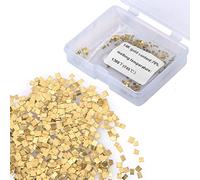 AIEX Gold-Plated Alloy Solder, 1x1mm 0.5 Gram (0.32DWT) About 200pcs Gold-Plated Alloy Ultra Tiny Easy Solder for Jewelry Repair Electronic Welding(M Size)