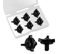 AIEX Motorcycle Helmet Screws, 6pcs Motorcycle Helmet Visor Screws Helmet Visor Screws Motorcycle Helmet Accessories (Black)