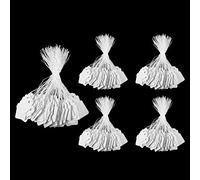 AIEX Price Tags with String, 500pcs Small Marking Tags Strung Labels Tags Writable Blank Display Price Tag for Clothes Jewelry Shoes Stationery Arts Crafts Warehouse Items(0.98x0.59inch,White)