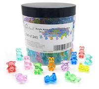 AiFanS 240 Pieces Bear and Rabbit Counters for Kids - Fun Educational Math Manipulatives with Storage Box for Counting & Learning