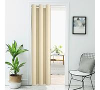 AiFish Beige Doorway Curtain Panel Blackout Curtains 78 Inch Length Grommet Drape Room Darkening Thermal Insulated Energy Efficient Door Curtain for Closet 1 Panel 39 Inch Width