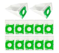 AIFIZO 12 Pack Vacuum Cleaner Bags 6629ER Compatible with Sebo K1/K3 & Airbelt Series | Large Capacity Disposable Cylinder Dust Bags | Replacement for Hoover & K1/K3 Vacuum Cleaners