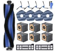 AIFIZO 19 Pack X10 Accessories Kit Compatible with Eufy X10 Pro Omni Vacuum Cleaner, 1 Roller Brush, 4 Side Brushes and Vacuum Mop Cloths, 2 Filters, 6 Dust Bags, 1 Cleaning Brush, 1 Screwdriver