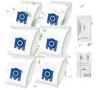 AIFIZO 6 Pack GN Vacuum Hoover Bags Replacements, Compatible with Miele Classic C1, Complete C1/C2/C3, S227, S240, S270, S400, S2, S5, S8 Series Canister Vacuum Cleaner, Vacuum Cleaner Bags
