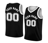 AIFLM Custom Basketball Jersey Printed Name Number, Personalized Sports Jerseys for Men Youth, S-5XL