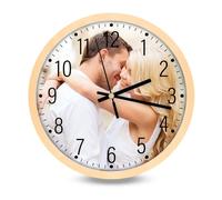 AIFLM Custom Wall Clock - Customizable Clocks with Picture for Walls - Personalized Wall Photo Clock Gifts Round Silent Clock Decoration - Kitchen Farmhouse Home Bathroom Wall Clocks Decoration