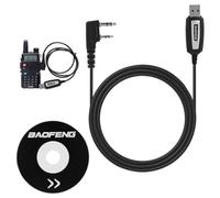 Aifrymne 39in Programming Cable for BAOFENG UV-5RA, UV-5R Plus, UV-5RE, UV3R Plus, BF-888S, 5R EX, 5RX3, GA-2S Radios - Auxiliary Connector, Tangle-Free Design