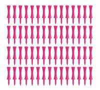 Aifrymne 60 Pack Pink Golf Tees - Durable Plastic Castle Golf Tees, 2.36 x 0.47 Inch, Reusable, Unbreakable, Consistent Height Step Tees for Enhanced Accuracy and Distance,for Winter and Regular Play