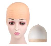 Aifrymne Halloween Bald Cap with Wig Cap,Fancy Dress,Bald Caps Latex，Realistic Bald Head Cover for Cosplay, Theater, and Movies Suitable for Kids and Adults, Halloween Cosplay Hat Costume
