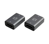 Aifrymne HDMI 2.1 Coupler Adapter 8K, 2-Pack Female to Female HDMI Connector, Supports 8K@60Hz, 4K@120Hz UHD HDR, eARC for Extending HDMI Cables to Connect Laptop, HDTV, PC, Monitor, Cinema