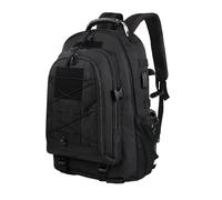 aiGear 35L Tactical Backpack | Lightweight Backpack Hiking Daypack | Rucksack with Molle System | for Outdoor Sports Trekking Hiking Travel Camping (Black)