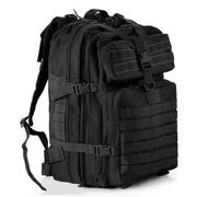 aiGear 45L Tactical Backpack | Lightweight Backpack Hiking Daypack | Rucksack with Molle System | for Outdoor Sports Trekking Hiking Travel Camping (Black)