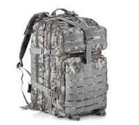 aiGear 45L Tactical Backpack | Lightweight Backpack Hiking Daypack | Rucksack with Molle System | for Outdoor Sports Trekking Hiking Travel Camping (ACU)