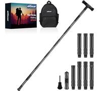 aiGear Adjustable Walking Sticks 6/7/8 Tubes Heavy-duty Telescopic Walking Stick Hiking Sticks | CNC Machined Aluminum with 3 Hiking Equipment Tool | for Women Men Backpacking Hiking Camping (G2647-7)