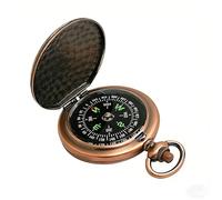 aiGear Pocket Compass/Mini Compass | Portable & Retro Gift Design | with Luminous Function | for Camping Hiking Outdoor Riding Navigation (CMP-01R)