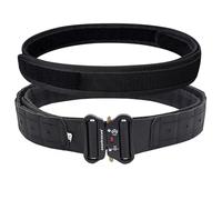 aiGear Tactical Belt | Men's MOLLE Battle Belt | Adjustable Duty Rigger Belt | for Military Outdoor Sports | Fits Waist 88-105 cm (TBB-41M)