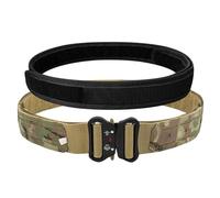 aiGear Tactical Belt | Men's MOLLE Battle Belt | Adjustable Duty Rigger Belt | for Military Outdoor Sports | Fits Waist 80-90 cm