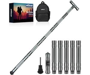 aiGear Tactical Stick 5 Tubes Gray Aluminum Tactical Cane