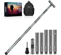 aiGear Tactical Stick 5 Tubes Gray Aluminum with 3 Hiking Equipment Tools