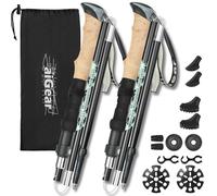 aiGear Walking Poles | 2 Pack | Collapsible Ultralight Aluminum Hiking Poles | with Quick Lock System | Perfect for Hiking Camping Mountaining Backpacking | (105-125cm)