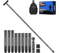 aiGear Walking Stick | Heavy-duty Collapsible Walking Poles |5/6/7/8 Tubes Upgraded Aluminum Hiking Sticks Adjustable Height with 3 Multifunctional Tool | for Backpacking Hiking Camping | NWT8-BK