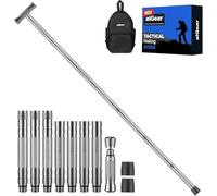 aiGear Walking Stick | Heavy-duty Collapsible Walking Poles |5/6/7/8 Tubes Upgraded Aluminum Hiking Sticks Adjustable Height with 3 Multifunctional Tool | for Backpacking Hiking Camping | NWT7-GR