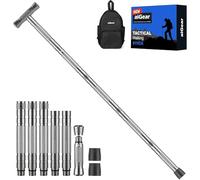 aiGear Walking Stick | Heavy-duty Collapsible Walking Poles |5/6/7/8 Tubes Upgraded Aluminum Hiking Sticks Adjustable Height with 3 Multifunctional Tool | for Backpacking Hiking Camping | NWT5-GR