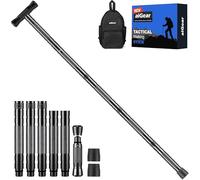 aiGear Walking Stick | Heavy-duty Collapsible Walking Poles |5/6/7/8 Tubes Upgraded Aluminum Hiking Sticks Adjustable Height with 3 Multifunctional Tool | for Backpacking Hiking Camping | NWT5-BK