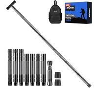 aiGear Walking Stick/Trekking Poles | Upgraded Aluminum Hiking Poles with Adjustable Height | Outdoor 5/6/7/8 Tubes Trekking Poles for Women Men Backpacking Hiking Camping | NWT7-BK