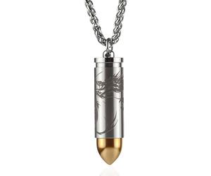 aiGear Waterproof Titanium Pill Fob | Pill Case Keychain with Necklace | Inner Diameter 0.32 Inch | Portable Pill Container for Outdoor Hiking Camping Travel