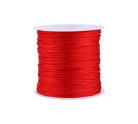 Aigend Chinese Knot Cord, 100M x 0.8mm Nylon Chinese Knot Cord Rattail Macrame for Red String Bracelet Necklace Jewelry Making, Crafting Macrame Thread Cord, Beading String Knotting Cord