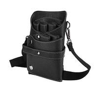 Aigend Hairdressing Tools Waist Belt Bag, PU Leather Barber Bag Hairdressing Storage Bag with Adjustable Belt for Keeping Hair Pins, Makeup Brushes