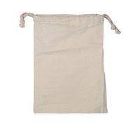 Aigend Stuff Bag - Household Plain Cotton Drawstring Storage Laundry Sack Stuff Bag for Travel Home Use(15 * 20cm)