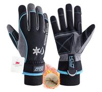 AIGEVTURE Cold Weather Work Gloves Men Winter Mechanic Gloves Waterproof Women Insulated Winter Gloves with Thermal Fleece Touchscreen Blue (XX Large)