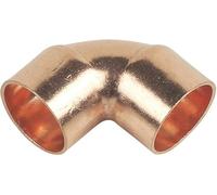 Aigher 15mm Copper 90 Degree Elbow Bend End Feed, Pack of 25