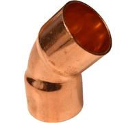 Aigher Copper 45 Degree Elbow, End Feed Plumbing Fitting, 15mm, Pack of 25