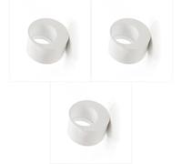 AIGHER PVC Solvent Weld Reducer, 50mm x 32mm, White, Pack of 3