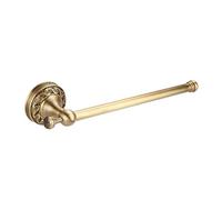 Aigid Brass Towel Shelf, Antique Brass Towel Ring Wall Mount Bathroom Towel Holder Rack Single Pole Bar Clothes Hanger Shelf for Home Bathroom