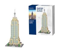 Aigidusansu Empire State Building Famous Landmark Model Set, 4600+pcs World Architecture Mini Diamond Blocks Bricks, Building Toy 3D Puzzle for Adults 14 Teens
