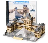 Aigidusansu Paris Louvre Micro Blocks Set, 3400+pcs World Architecture Mini Diamond Blocks Bricks, Building Toy 3D puzzle for Adults 14+ Teens