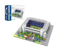 Aigidusansu Santiago Bernabéu Stadium Famous Landmark Model Set, 3820+pcs World Architecture Mini Diamond Blocks Bricks, Building Toy 3D Puzzle for Adults 14 Teens