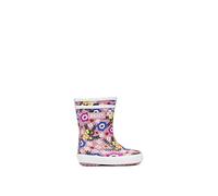 Aigle Boy's Unisex Kids Baby Flac Play2 Rain Boot, Multicoloured Flower Power, 3.5 UK Child