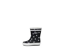 Aigle Boy's Unisex Kids Baby Flac Play2 Rain Boot, Multicoloured Navy Star, 3.5 UK Child