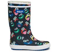 Aigle Unisex Kids Lolly Pop Play2 Wellington Boots, Multicoloured Monsters, 11 UK